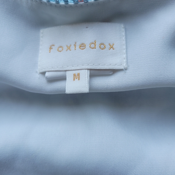 Foxiedox Lexie Cold Shoulder Faux Wrap Dress, VGUC, Size M - Picture 8 of 11